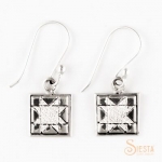 Sterling Silver Mini North Star Earrings on Hook
